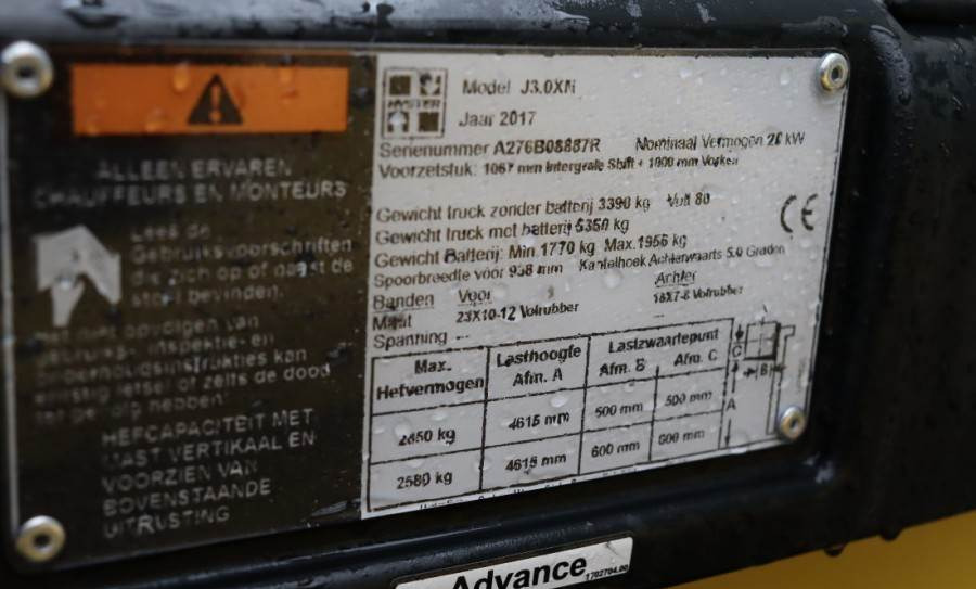 Chariot élévateur diesel Hyster J3.0XN Valid inspection, *Guarantee! 3t Electric F: photos 8