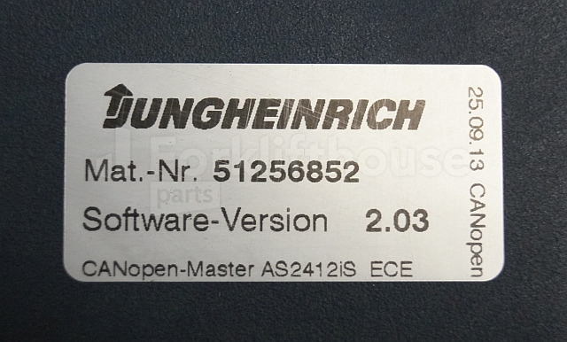 Bloc de gestion pour Matériel de manutention Jungheinrich 51226801 Rij/hef/stuur regeling  drive/lift/steering controller AS2412 i S index A sn. S1AX00030760 from ECE225 year 2013: photos 3