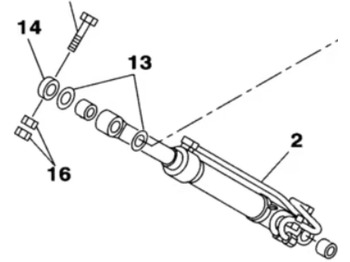 Vérin hydraulique CASE