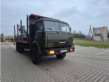 Camion grumier, Camion grue pour transport de bois Kamaz 43101 6x6: photos 5