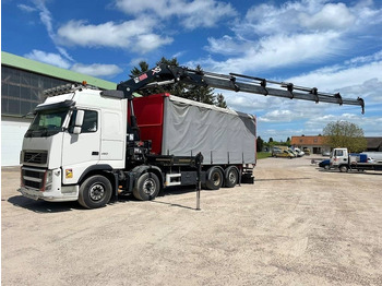 Camion à rideaux coulissants, Camion grue Volvo FH 460: photos 2