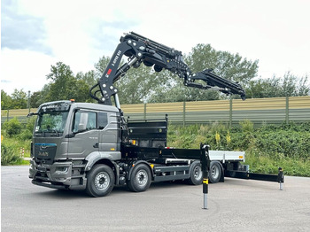 Camion grue, Camion plateau neuf MAN TGS 35.520 8x4 BL HIAB X-HiPro858E-8 & Jib150x-6: photos 2