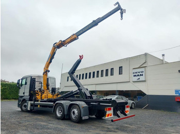 Camion ampliroll, Camion grue MAN TGX 26.400 Euro5 containersysteem kraan Effer 145 remote: photos 3