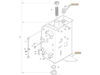 Réservoir de carburant CASE