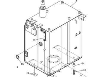 Réservoir de carburant CASE