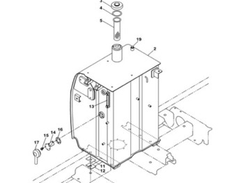 Réservoir de carburant CASE