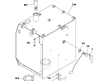 Réservoir de carburant CASE