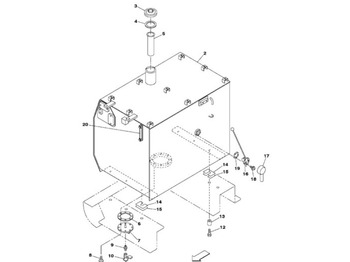 Réservoir de carburant CASE