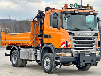 Camion grue, Camion benne Scania G360 Kipper 4,10m *PK 11002 B + FUNK *4x4: photos 4