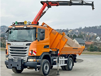 Camion grue, Camion benne Scania G360 Kipper 4,10m *PK 11002 B + FUNK *4x4: photos 3