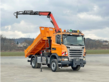 Camion grue, Camion benne Scania G360 Kipper 4,10m *PK 11002 B + FUNK *4x4: photos 2