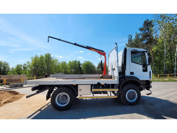 Camion grue, Camion plateau Iveco EUROCARGO 4x4 ML110 HMF 202 EURO 6 Kran Crane: photos 4