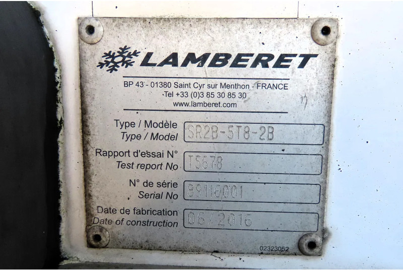 Semi-remorque frigorifique LAMBERET SAF, Thermo King SLXe Spectrum 2 ZONES: photos 17