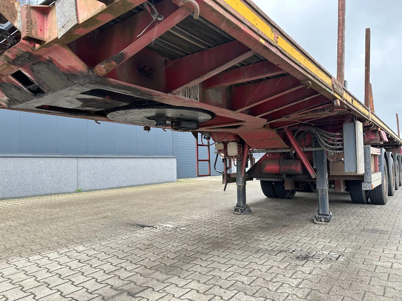 Semi-remorque plateau Nooteboom OVB-65-04, 65TKG extendable (2x 770cm) trailer, 4x hydraulic steeringaxles, Belgium- trailer: photos 14