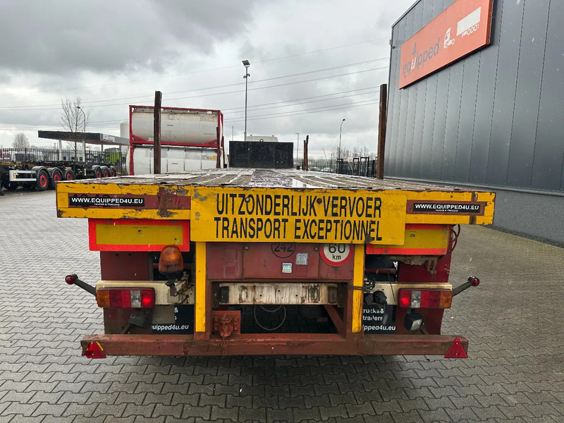 Semi-remorque plateau Nooteboom OVB-65-04, 65TKG extendable (2x 770cm) trailer, 4x hydraulic steeringaxles, Belgium- trailer: photos 8