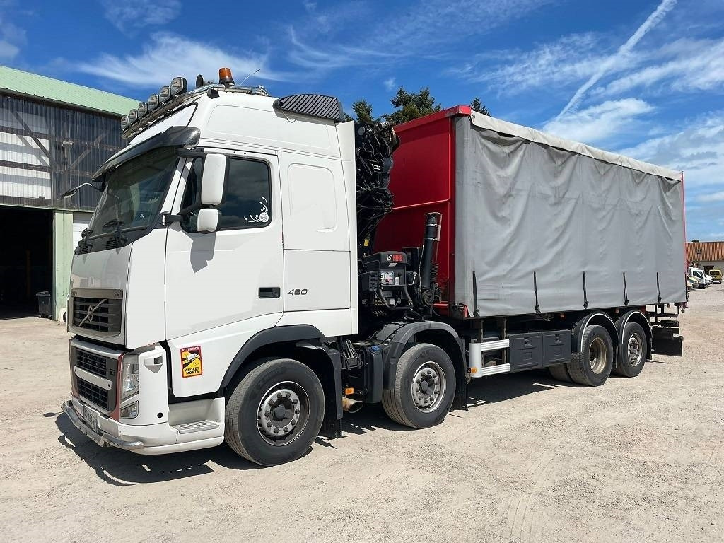 Camion à rideaux coulissants, Camion grue Volvo FH 460: photos 11