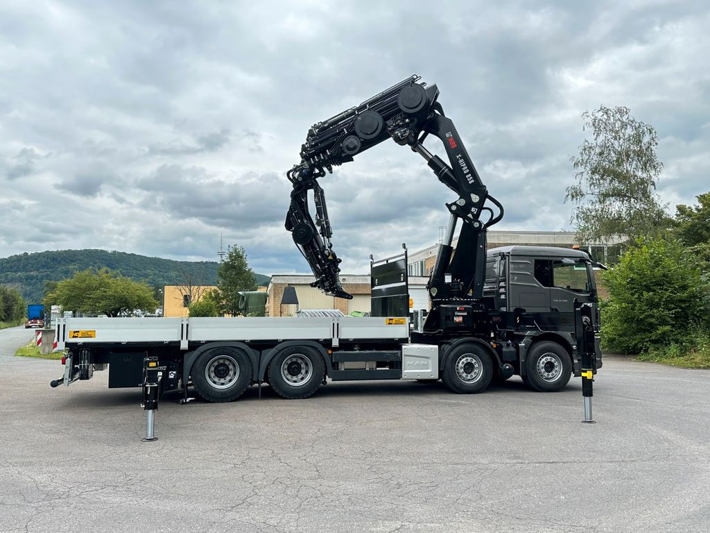 Camion grue, Camion plateau neuf MAN TGS 35.520 8x4 BL HIAB X-HiPro858E-8 & Jib150x-6: photos 9