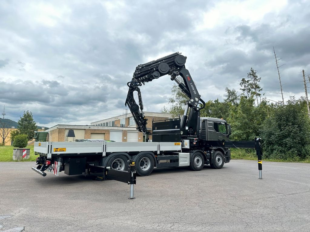 Camion grue, Camion plateau neuf MAN TGS 35.520 8x4 BL HIAB X-HiPro858E-8 & Jib150x-6: photos 8