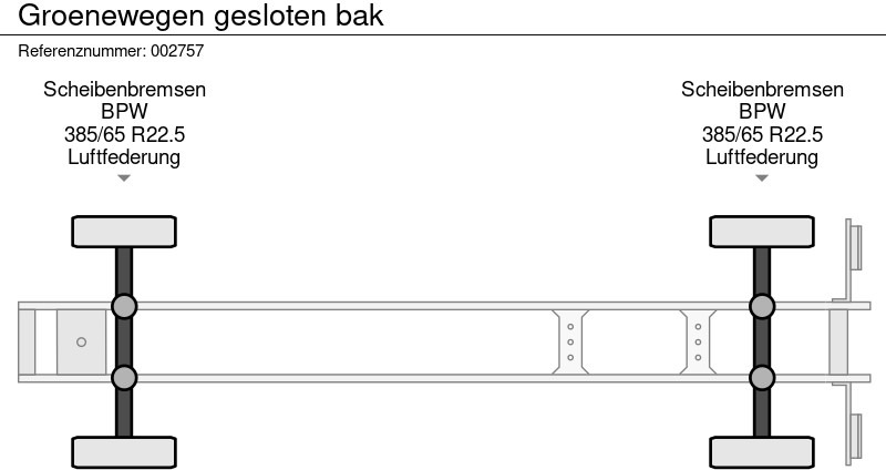 Semi-remorque fourgon Groenewegen gesloten bak: photos 13