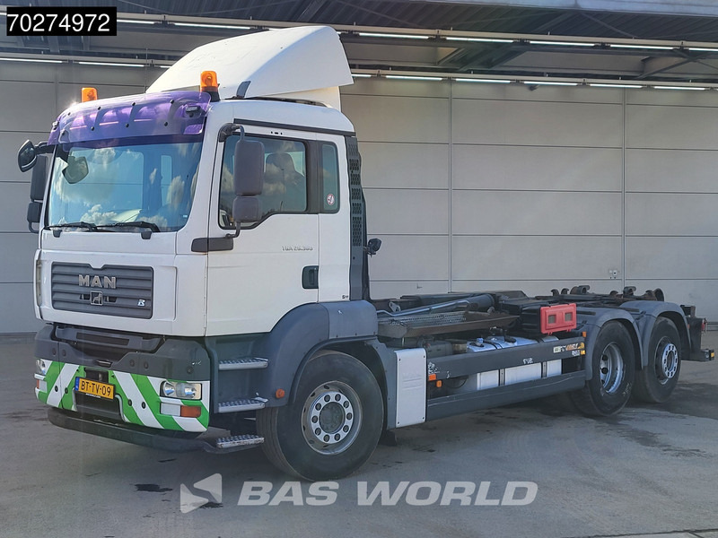 Camion ampliroll MAN TGA 26.360 6X2 NL-Truck Hiab Type XR21Z61 Lift+Lenkachse Euro 5: photos 13