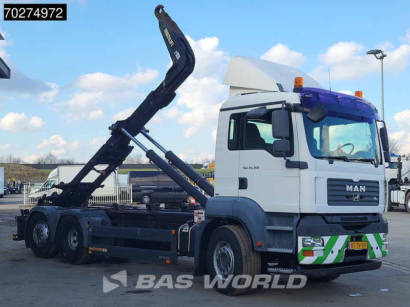 Camion ampliroll MAN TGA 26.360 6X2 NL-Truck Hiab Type XR21Z61 Lift+Lenkachse Euro 5: photos 12