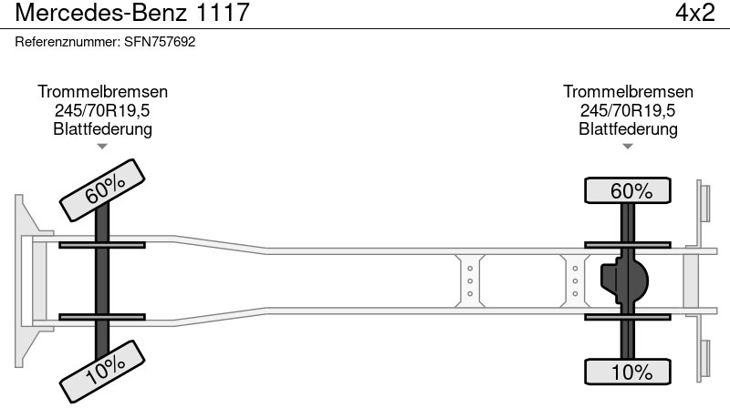 Camion benne Mercedes-Benz 1117: photos 16