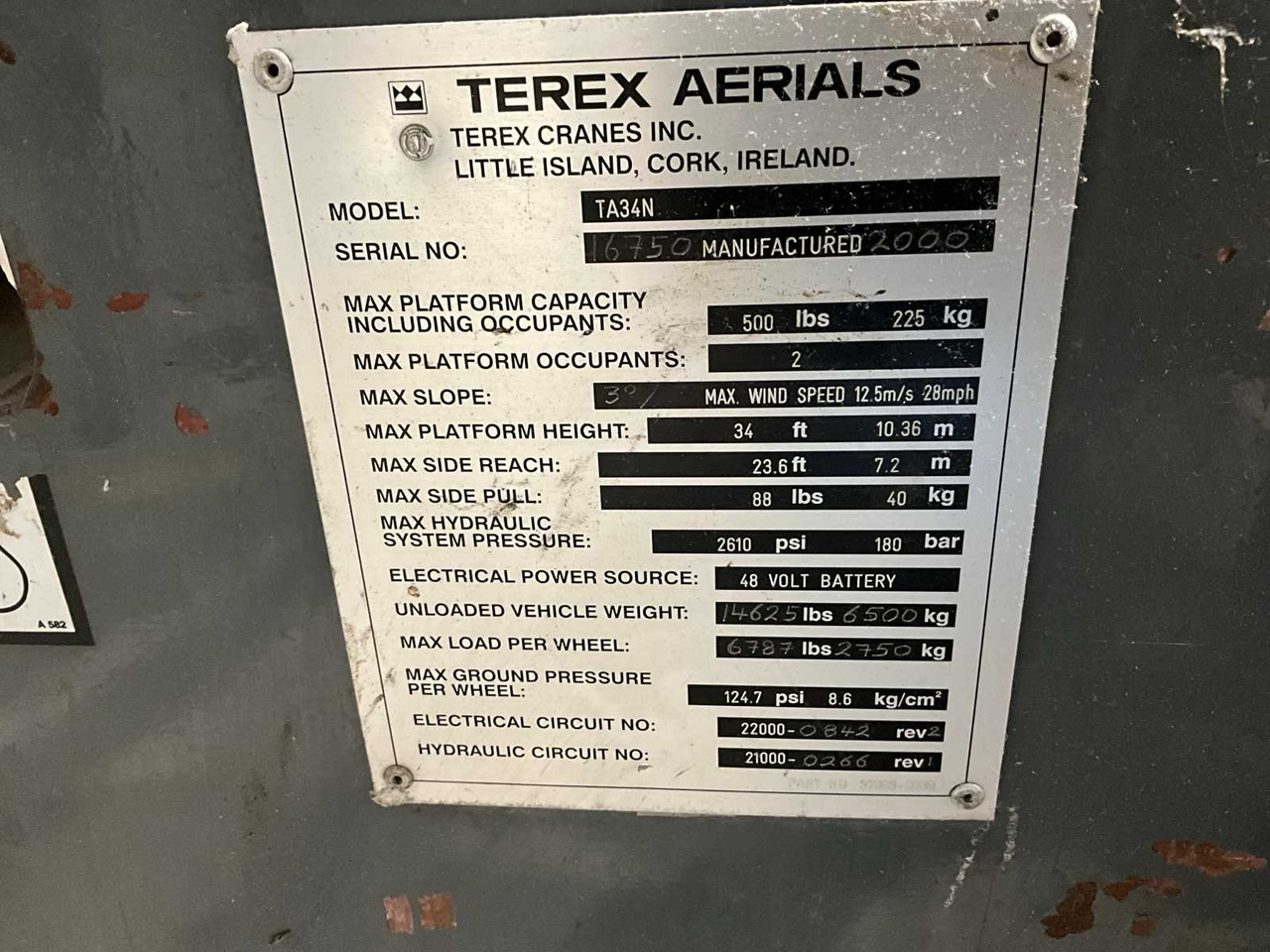 Nacelle Terex TA34N: photos 7